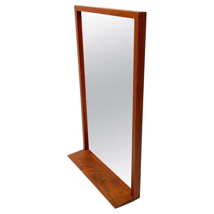 Mid-Century Modern Entryway Mirror with Shelf and Cabinet at 1stDibs ... Portable entryway shelf furniture with mirror