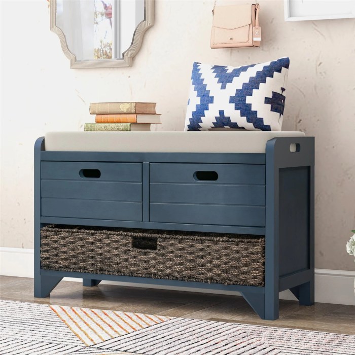 Making The Most Of Narrow Spaces With A Storage Bench - Home Storage ... Minimalist storage bench furniture for narrow hallways