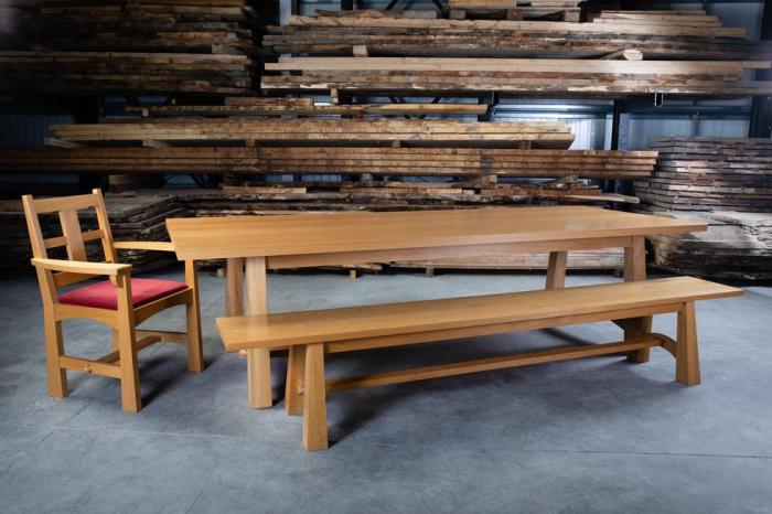Bold craft table furniture for art studio