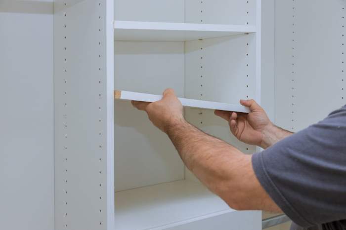 Elegant Traditional Kitchen Pantry with Adjustable Shelves Innovative pantry shelf furniture with adjustable height