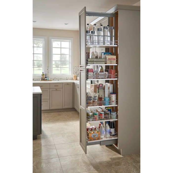 Rev-A-Shelf Adjustable Solid Surface Pantry System for Tall Pantry ... Innovative pantry shelf furniture with adjustable height