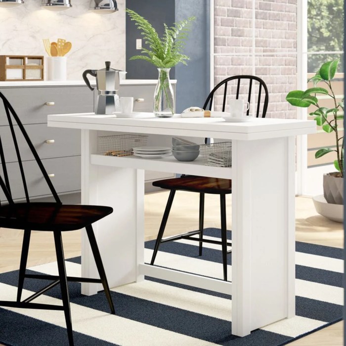 Luxury and small breakfast table ideas | Breakfast bar kitchen, Kitchen ... Bold breakfast table furniture for small spaces