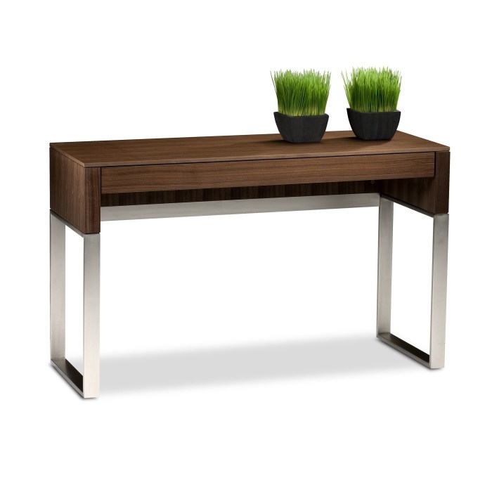 With its shallow linear design, the Martin 3-Door Console Table is a ... Versatile console stand furniture with drawers
