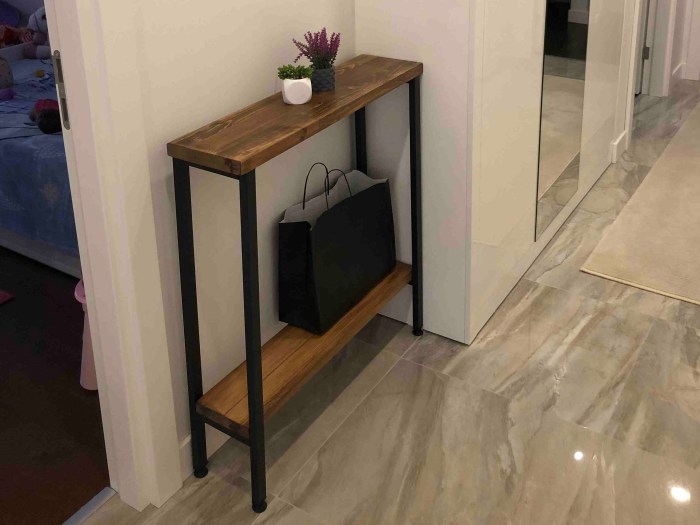 Narrow Hallway Shoe Bench – HOMYSTYLE Minimalist storage bench furniture for narrow hallways