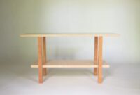 Minimalist Wood Hallway Bench: for Entryway Narrow Foyer