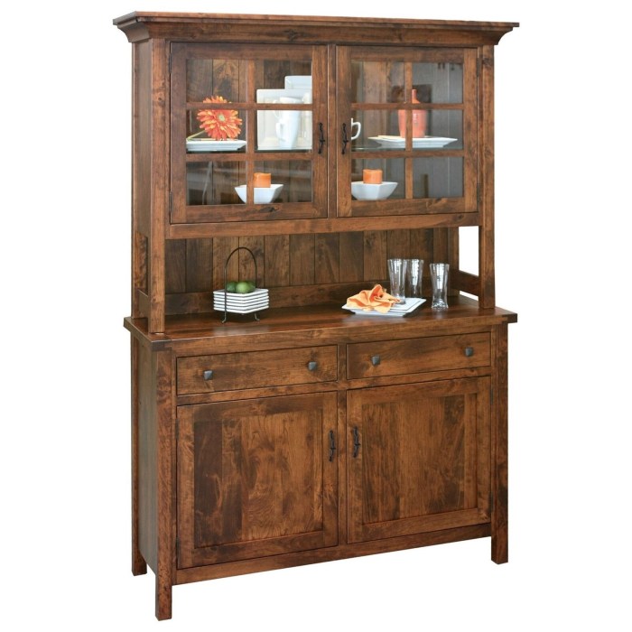 Custom Hand Crafted Dining Room Set: Hutch And Rolling Wine Cart Custom Hand Crafted Dining Room Set: Hutch And Rolling Wine Cart