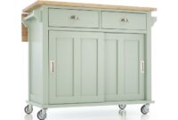 Lightweight kitchen island furniture on wheels