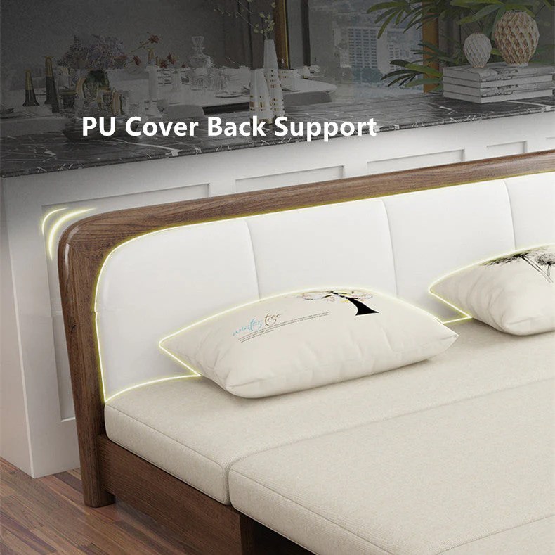 Sofa Bed With Underneath Storage and Book Shelf – SPS FURNTIURE Compact sofa bed furniture with storage underneath